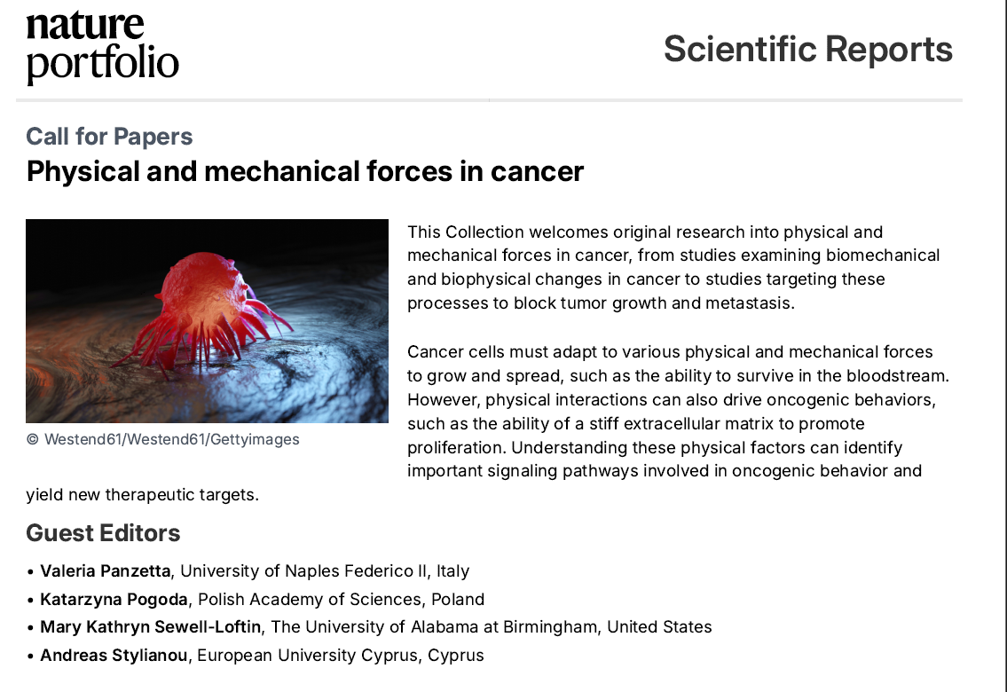 physical forces in cancer